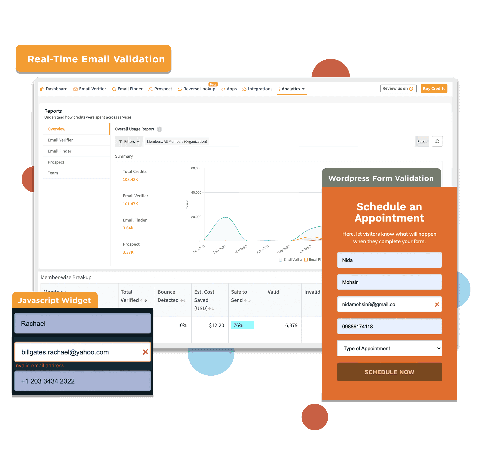 Clearout's real-time email validation to verify email at capture