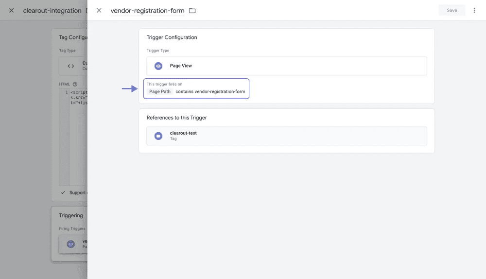 Create a Trigger for the tag