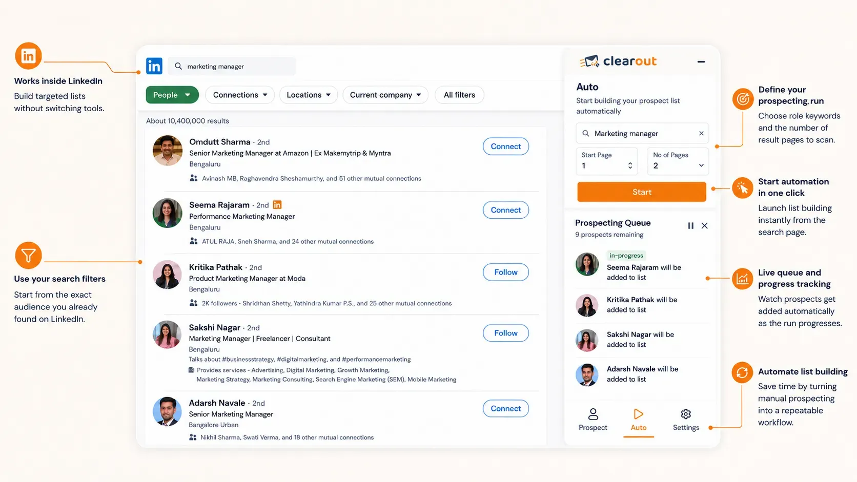Automate List Building on LinkedIn