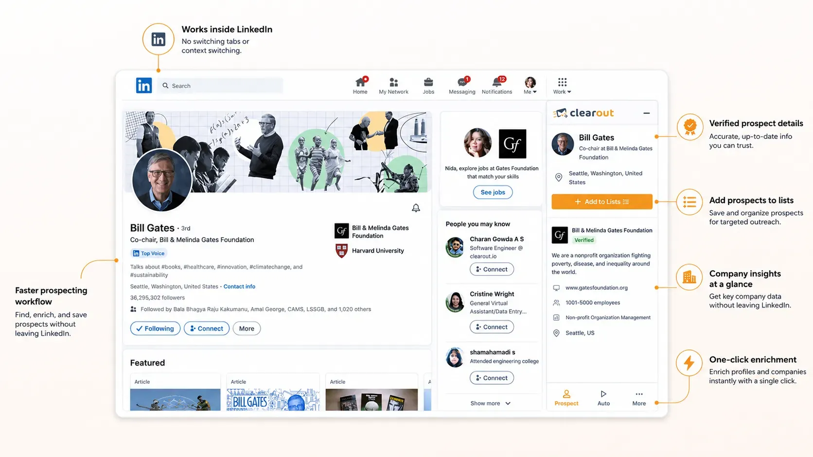 Find Emails & Phone Numbers from Any LinkedIn Profile
