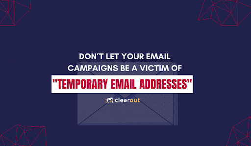 Temp Mail temporary email address screen.