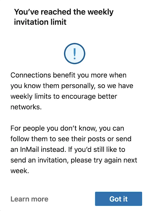 LinkedIn limitation in 2023 to find emails from linkedin