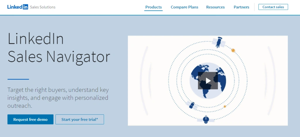 Screenshot of LinkedIn Sales Navigator interface.