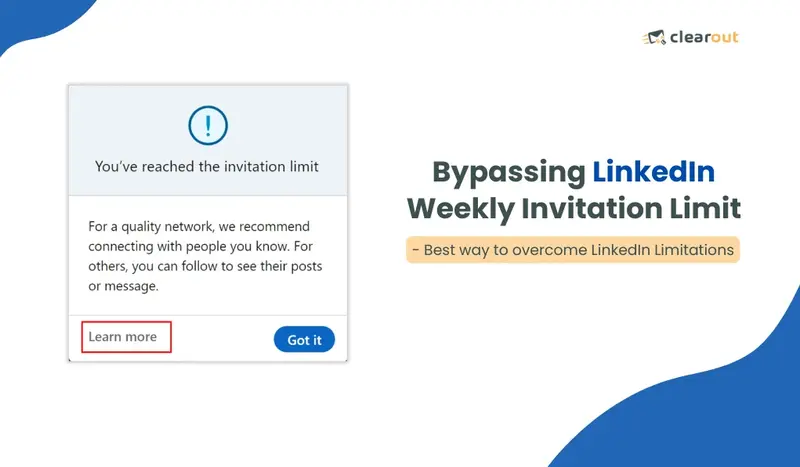 Bypassing LinkedIn Weekly Invitation Limit - Guide for 2026