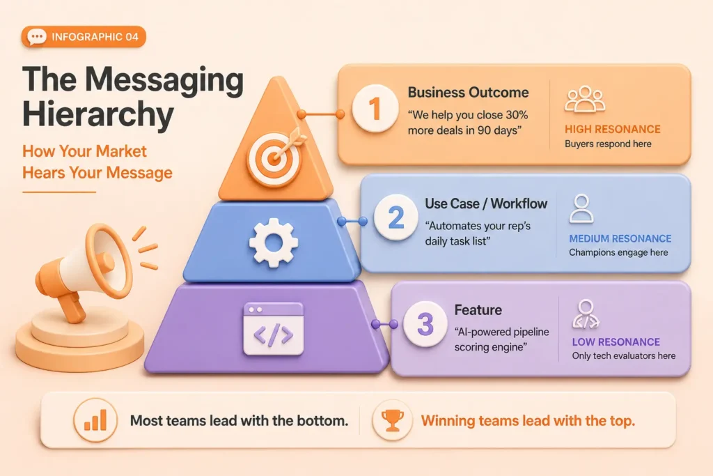 An image showing the message hierarchy.