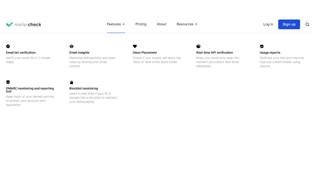 Mailercheck home page