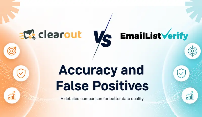 Clearout vs EmailListVerify on Accuracy and False Positives