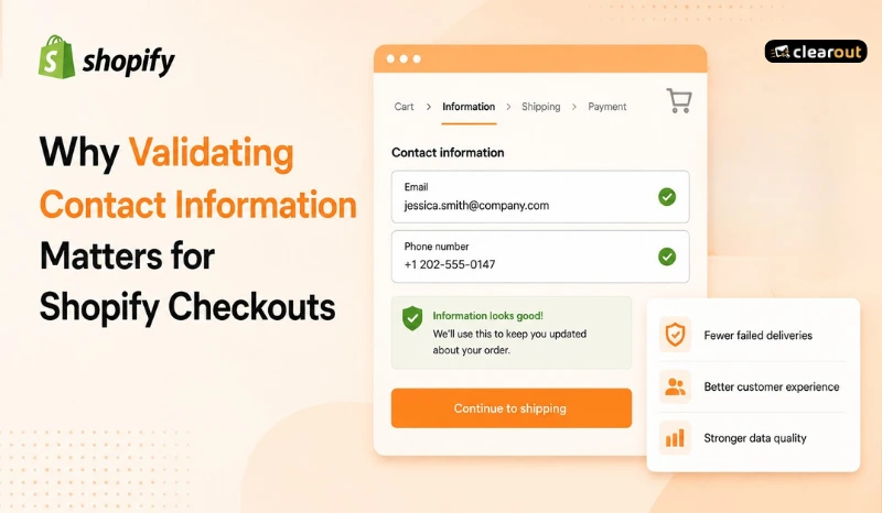Why Validating Contact Information Matters for Shopify Checkouts