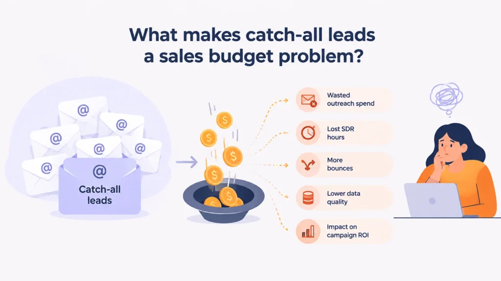 Catch-all leads wasting sales budget and SDR time.